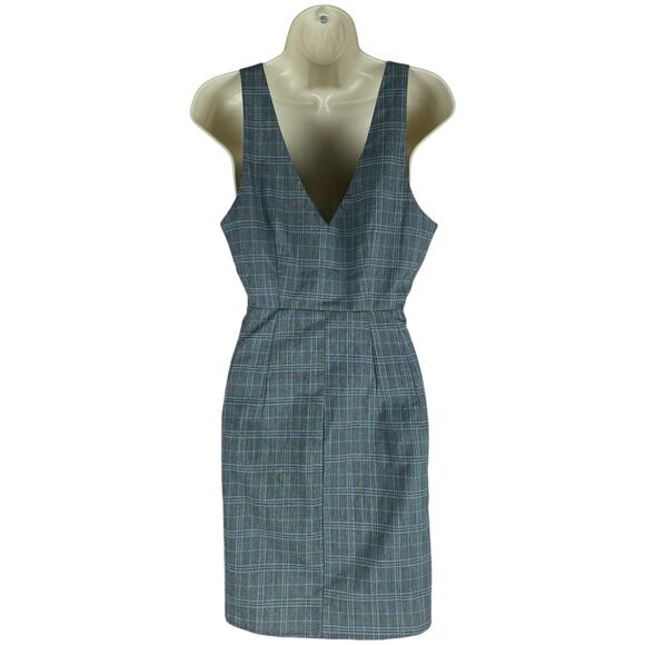 Show me Your Mumu Gray Arlette Plaid Mini Dress Button Front Size M - Picture 8 of 12